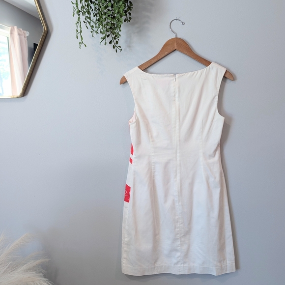 Lilly Pulitzer Resort Taytay Coral and White Shift  Dress Rare. Size 4 - Picture 6 of 8